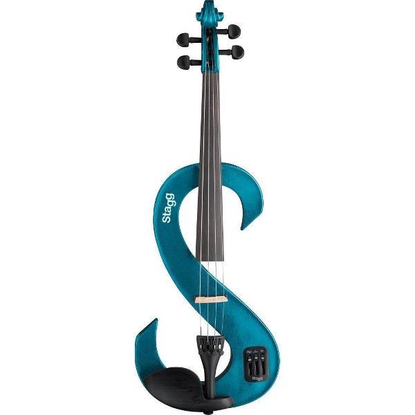 Stagg EVN 4/4 MBL Electric Violin Set Metallic Blue viool