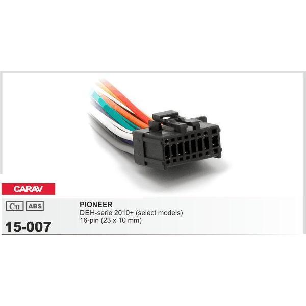 auto radio aansluitkabel / verloopkabel geschikt voor PIONEER DEH-series 2010+ (select models) 16-pin(23x10mm) Audiovolt 15-007