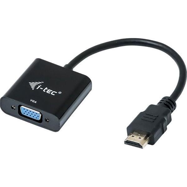 i-tec HDMI VGA - Kabeladapter/verloopstukje - HDMI - VGA - Zwart