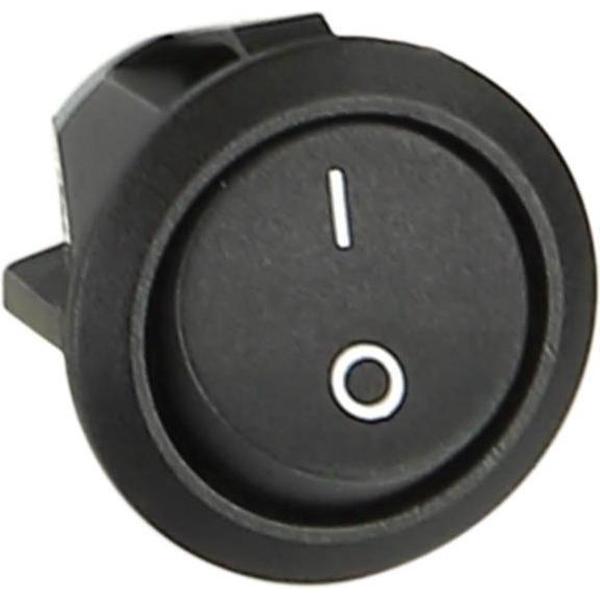 Aan- / uitschakelaar zwart met spade connector