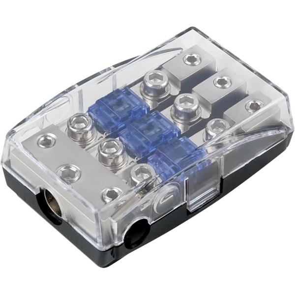 Mini ANL zekeringhouder (zilver ) 1 x 35 mm² + 2 x 20 mm²