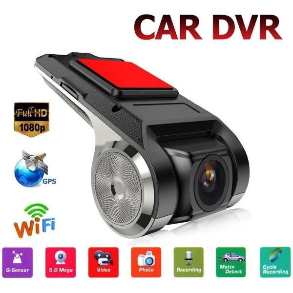 Dashcam Auto DVR Voertuig Camera Full HD Loop Opname Videorecorder WiFi Android GPS USB ADAS G-Sensor 1080P Groothoeklens