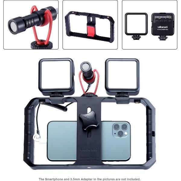 Ulanzi Smartphone Filmmaking KIT: U-Rig Pro, microfoon & 2x LED-lamp