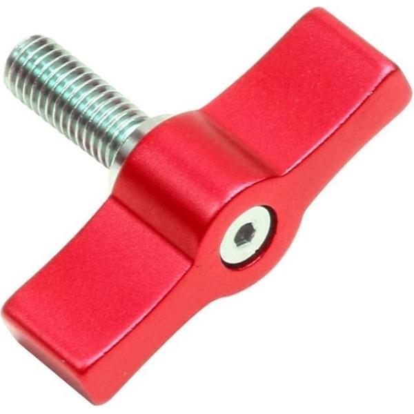 10 STKS T-vormige schroef Multi-directionele aanpassing Handschroef Aluminium handgreep Schroef, specificatie: M6 (rood)