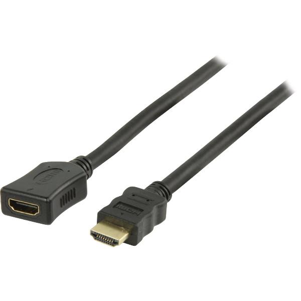 S-Impuls HDMI verlengkabel - versie 1.4 (4K 30Hz) / zwart - 0,50 meter