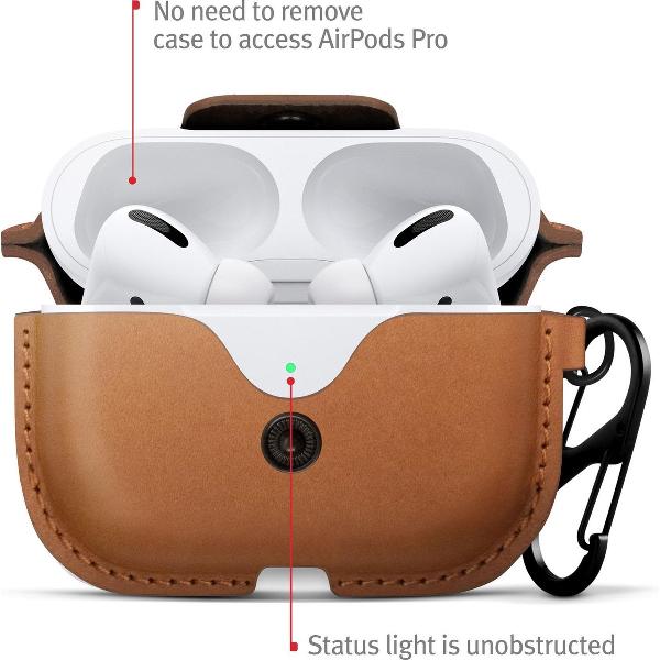 Twelve South AirSnap Pro AirPod tasje Bruin