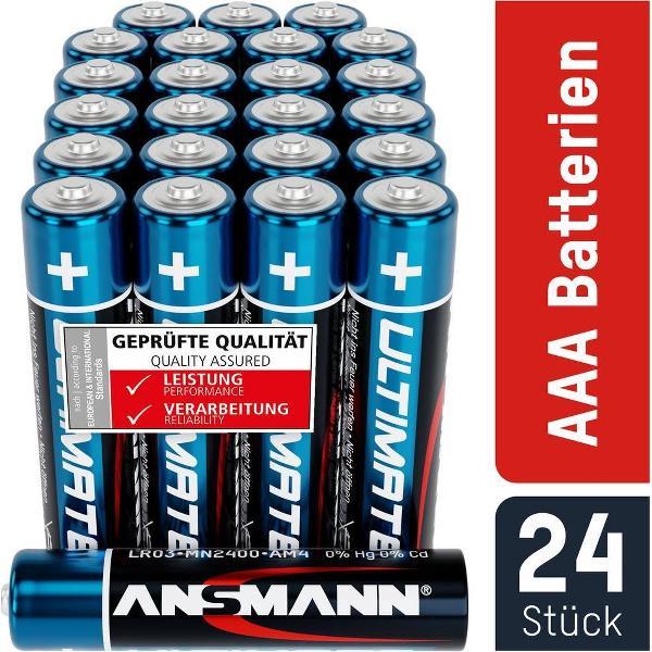 Ansmann AAA Batterijen – 24 Stuks – Mini Penlite – Micro