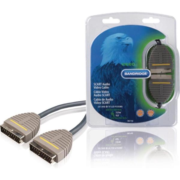 Bandridge BVL7103 Scart naar Scart Audio/Video kabel - 3 meter