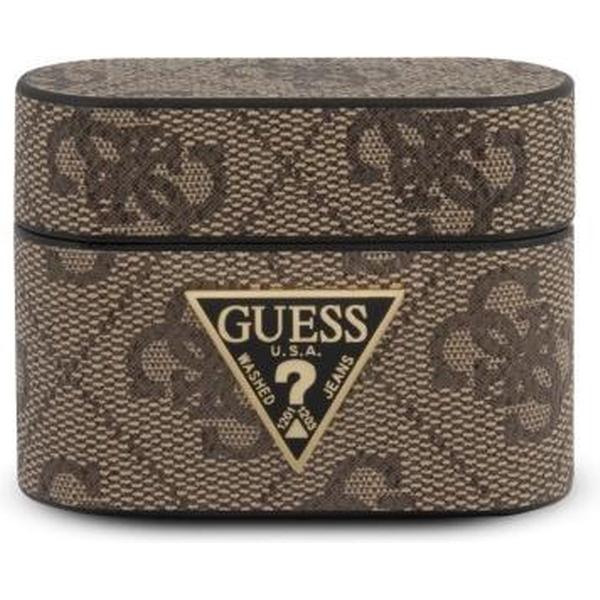 GUESS 4G Logo Apple AirPods Pro Case Hoesje - Bruin