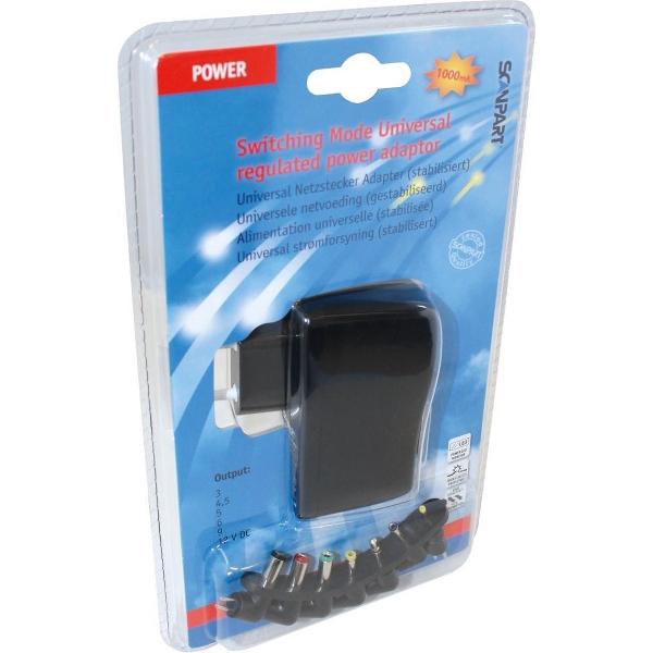 Scanpart Universeel Netvoeding Gestab. 1000ma