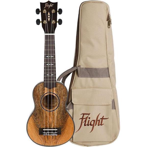 Flight: DUS450 Soprano Ukulele Mango (With Bag)