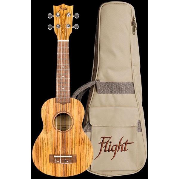 Flight: DUS322 Soprano Ukulele - Zebrawood