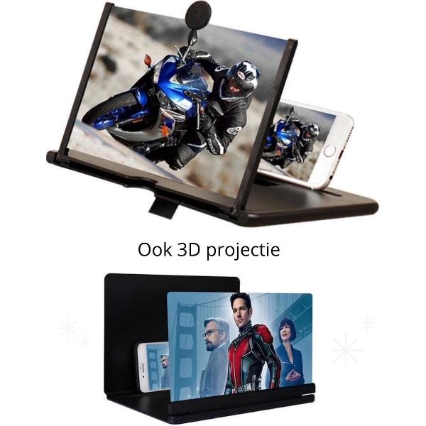 Beeldscherm vergroter| Vergrootglas voor smartphone | Schermvergroter| telefoon bioscoop| Telefoonscherm vergroter-Telefoon projector- 3d schermvergroter