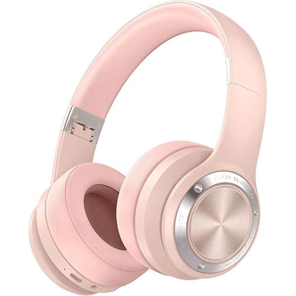 Koptelefoon voor kinderen en tieners | B21 | draadloos | bluetooth | touch | roze