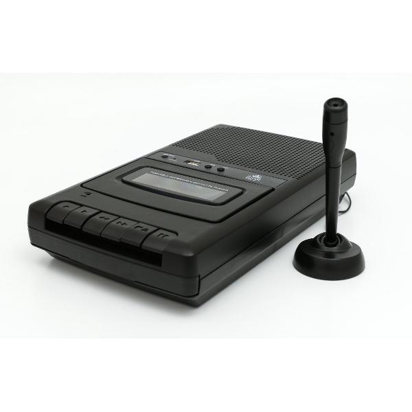 GPO CRS132 - Draagbare cassette recorder met USB en microfoon