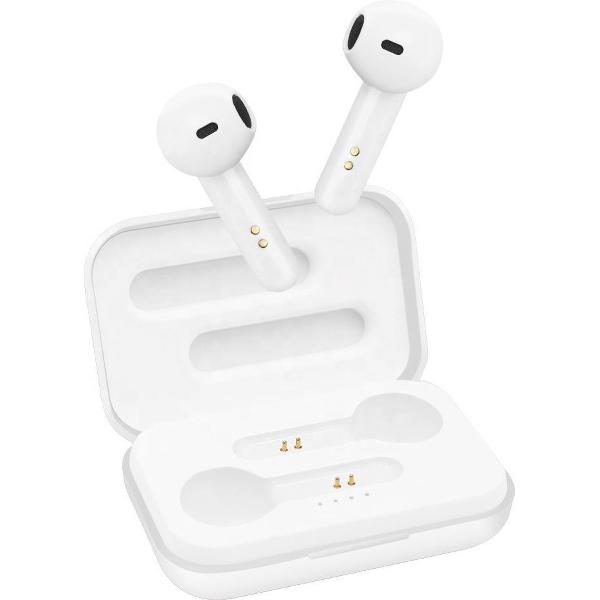 Mossmedia AirBuds Draadloze Oordopjes - Met Oplaadcase - Wit
