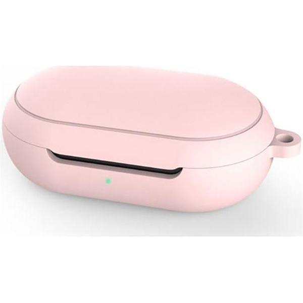 Samsung Galaxy Buds Siliconen Hoesje Roze - siliconen Case Buds
