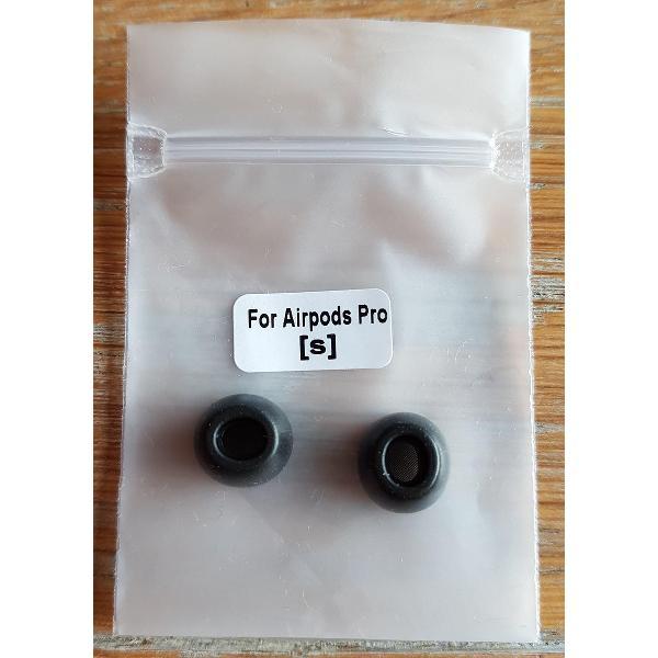 VORO Deluxe - Oordopjes voor Airpods Pro- Airpods pro foam tips - Apple - In ear - Memory foam - 6 stuks - Oordopjes - Sport - Sound isolation - Zwart - maat S