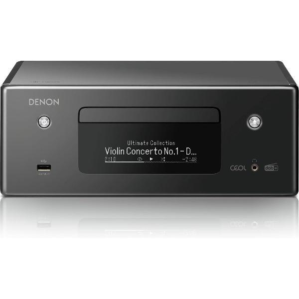Denon RCD-N11DAB CD Receiver voor Stereo Set - DAB+ Radio - Bluetooth - HEOS Multiroom - Spraakbesturing - Zwart