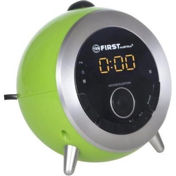 First Austria Retro Wekkerradio - Groen - met wandprojectie & wake up light functie