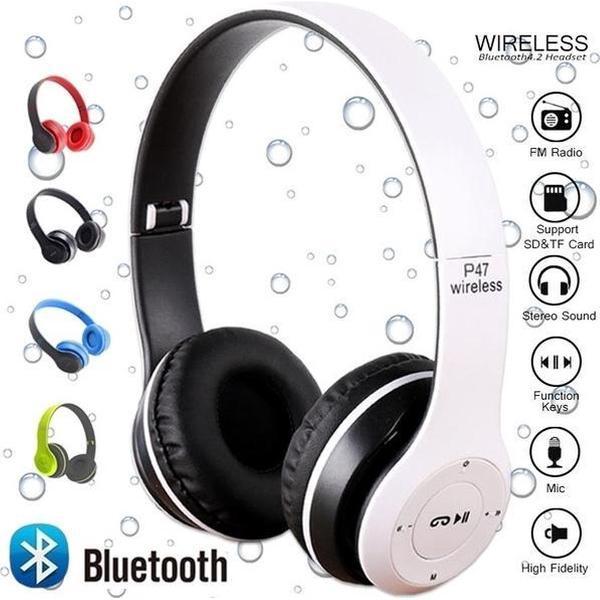 Lovnix P47 | Bluetooth koptelefoon | Draadloze headset | Wireless Headphones | Wit