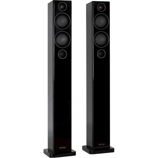 Monitor Audio Radius 270 - Slanke Vloerstaande Luidspreker - Hoogglans Zwart (Paar)