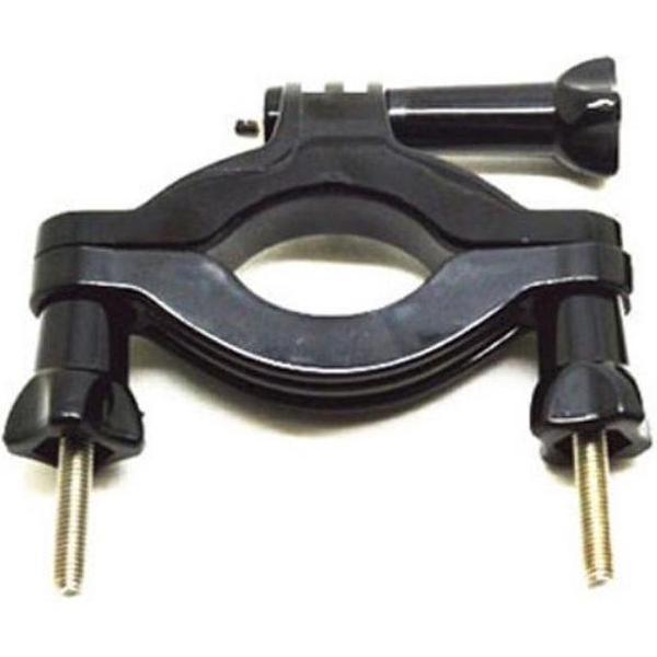 Shop4 - Actioncam Motorhouder - Stuur Zwart - incl. opbergzakje