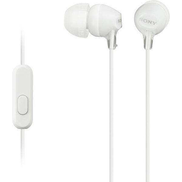 Sony MDR-EX15APW - In-ear oordopjes met mic. - Wit