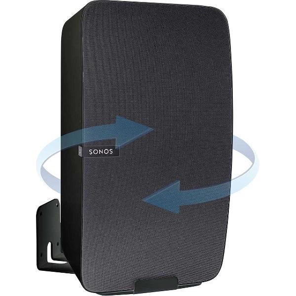 Vebos muurbeugel Sonos Play 5 gen 2 draaibaar zwart - verticaal