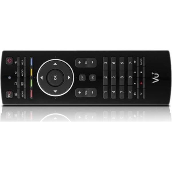Vu+ RCU afstandsbediening IR Draadloos Zwart Drukknopen