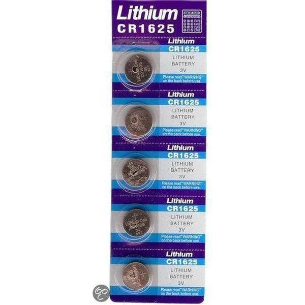 Lithium knoopcel CR1625 (5 stuks)