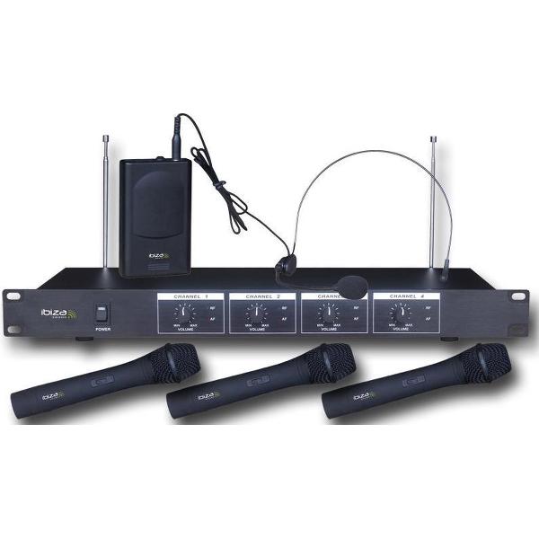 Ibiza Sound VHF4 Draadloos karaokesysteem
