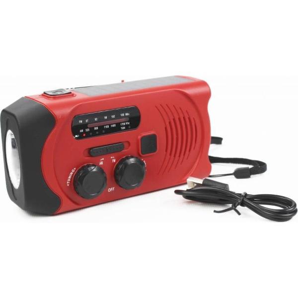 Totle Noodradio Essential Plus - 2000 mAh - Zonnepaneel - Opwindbaar