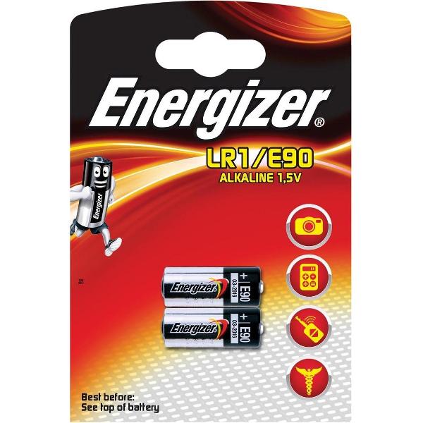 18x Energizer batterij Alkaline LR1/E90, blister a 2 stuks