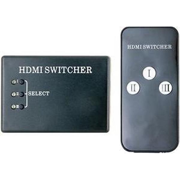3-In-1-Out HDMI Switcher met Remote Control