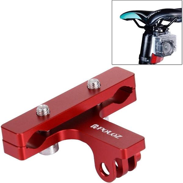 PULUZ aluminium fietszitje Kussensteun voor GoPro NIEUWE HERO / HERO6 / 5/5 sessie / 4 sessie / 4/3 + / 3/2/1, Xiaoyi en andere actiecamera's (rood)