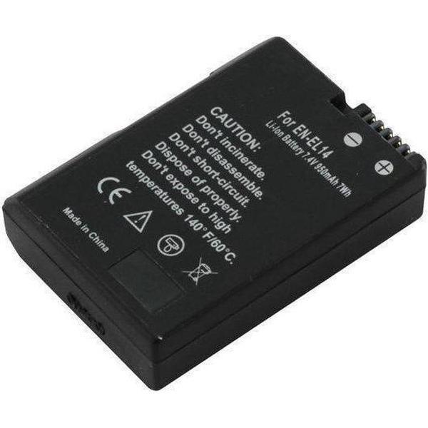 Nikon EN-EL14 accu (o.a. voor de Nikon D3100 / D3200 / D5100 / D5200)