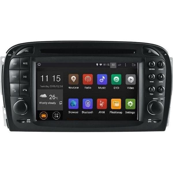 navigatie mercedes SL 350 500 55 600 R230 dvd carkit android 10 usb