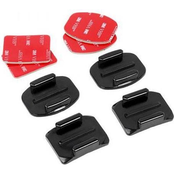 Qatrixx GoPro mount set - 2 x flat mount, 2 x curved mount