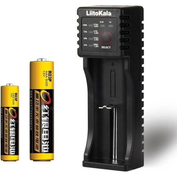 USB Batterij Oplader Single + USB uitgang