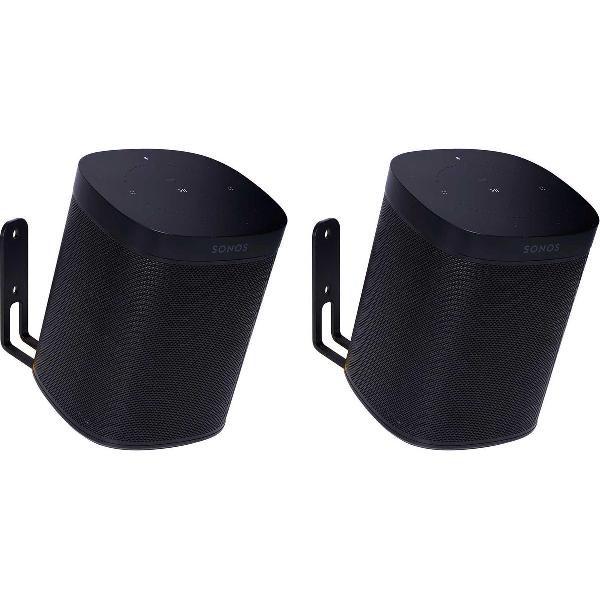 Vebos muurbeugel Sonos One zwart 20 graden set