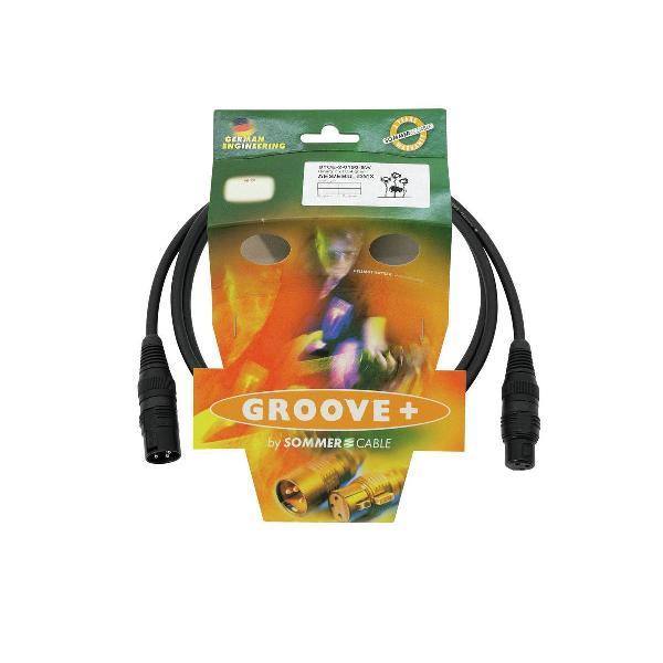 SOMMER CABLE DMX kabel XLR 3pin 3m bk Hicon