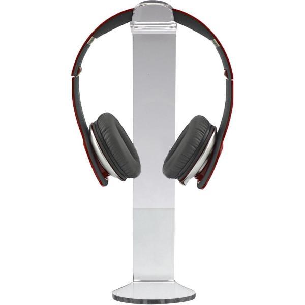 Staande Koptelefoon Houder - Headset Houder - Hoofdtelefoon Stand / Standaard - Clear