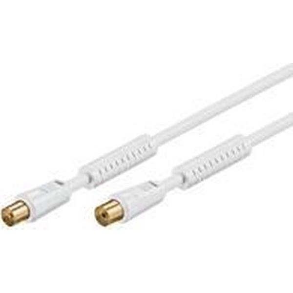 Goobay AKM 1000-G coax-kabel 10 m Coaxial Coaxiaal Wit