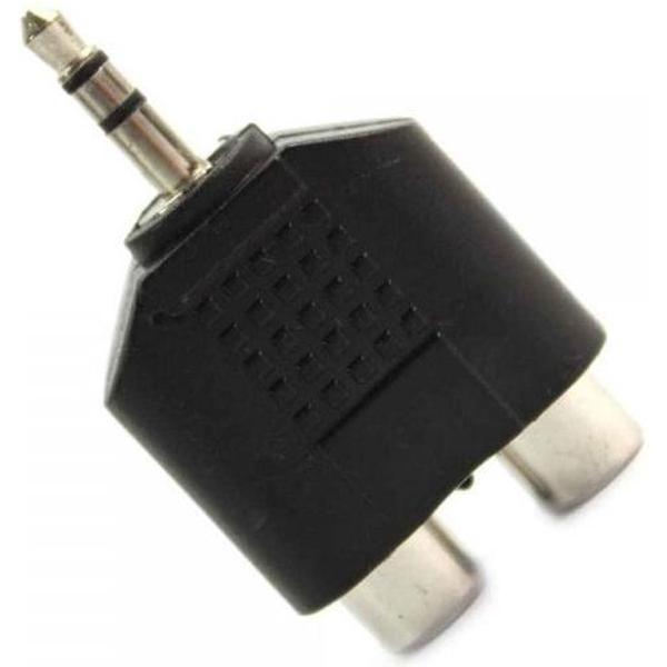 3.5mm Audio Jack Out Plug to 2 RCA Splitter Adapter