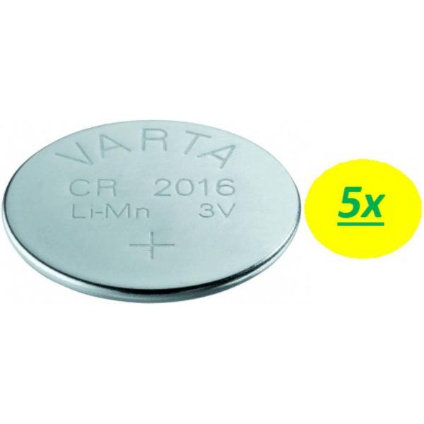 5x Varta Lithium CR2016