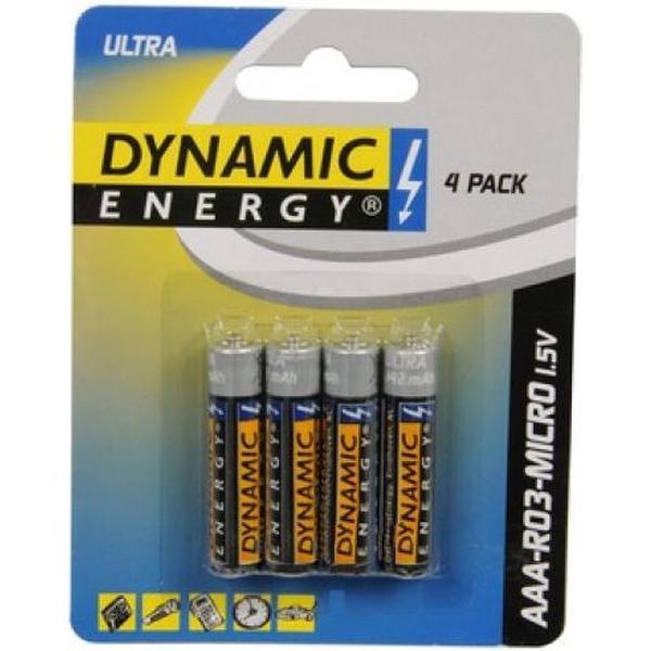 4 Stuks Dynamic Energy Batterijen Ultra R03 AAA