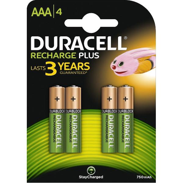Duracell AAA Oplaadbare Batterijen - 750mAh - 40 stuks