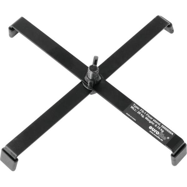 EUROLITE Vloetstatief met M10 - staal - Zwart