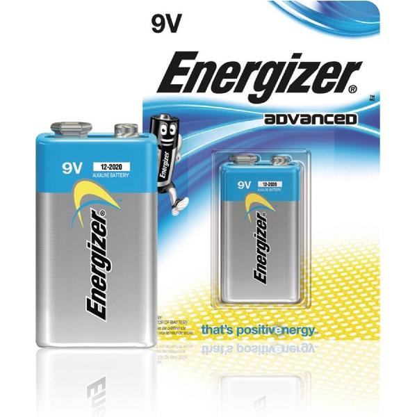 Energizer Eco Advanced batterij 9V op blister